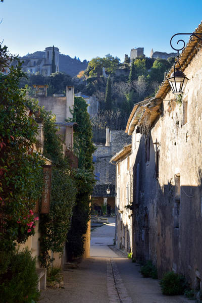 Medieval street and ruins of Oppède-le-Vieux, perched village in the Luberon