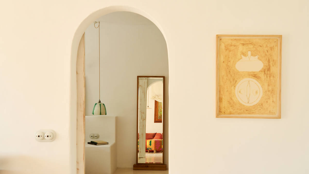 decor of the Petunia Suite lounge at Hotel Petunia Ibiza