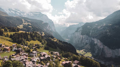 Wengen panoramic view