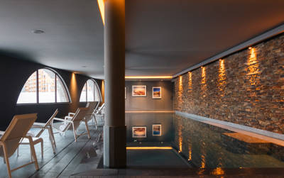 Indoor pool and spa at Le Val Thorens a Beaumier hotel in Val Thorens