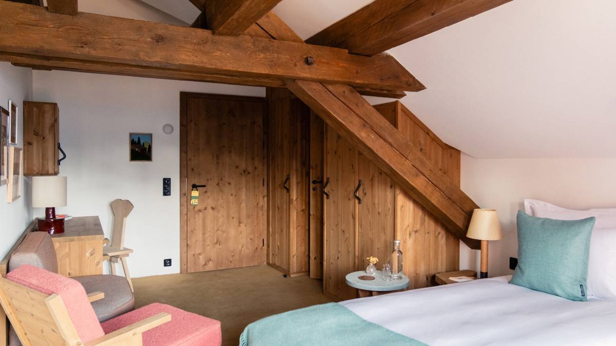 Habitación superior ático con vista a Jungfrau