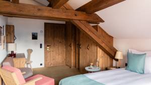 Habitación superior ático con vista a Jungfrau
