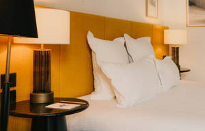 Détail du lit en chambre Confort à Val Thorens