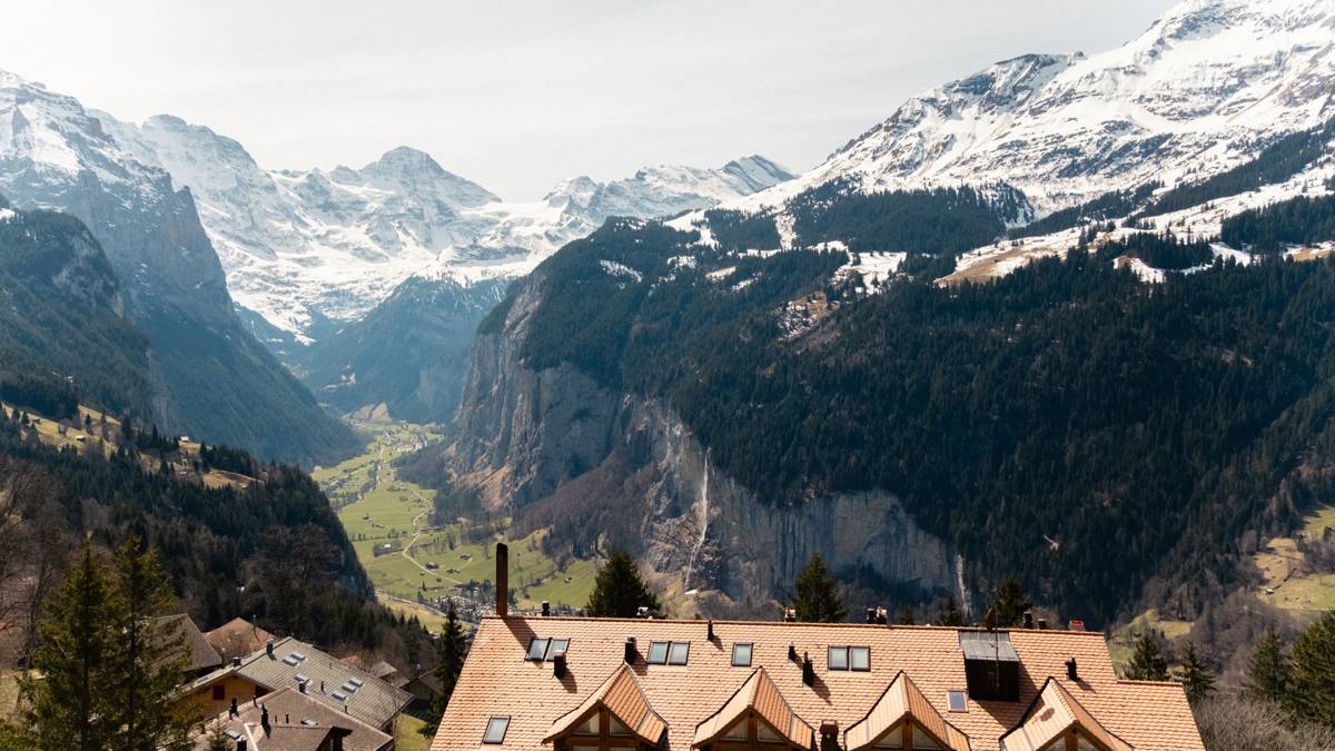 Habitación superior ático con vista a Jungfrau